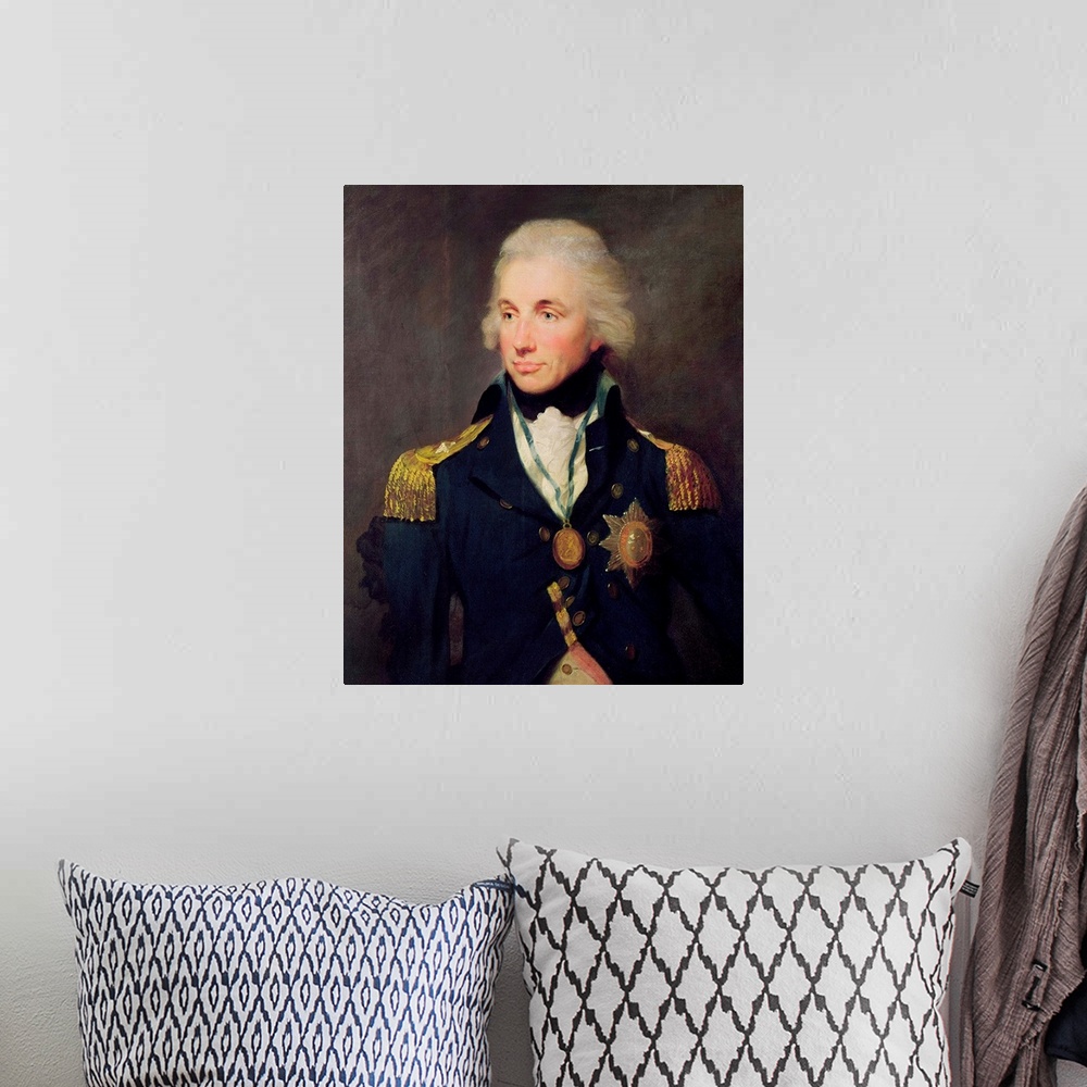 A bohemian room featuring Portrait of Horatio Nelson (1758-1805), Viscount Nelson, 1797