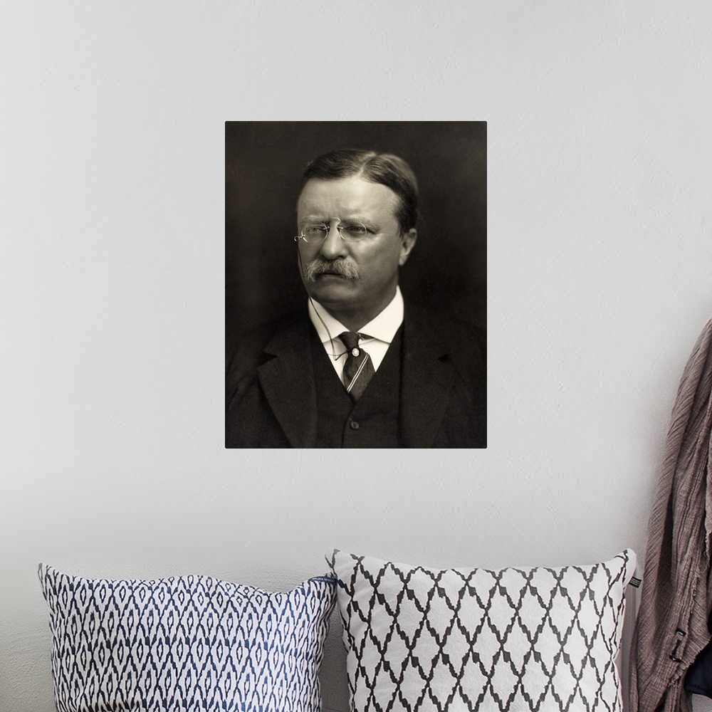 A bohemian room featuring Theodore Roosevelt