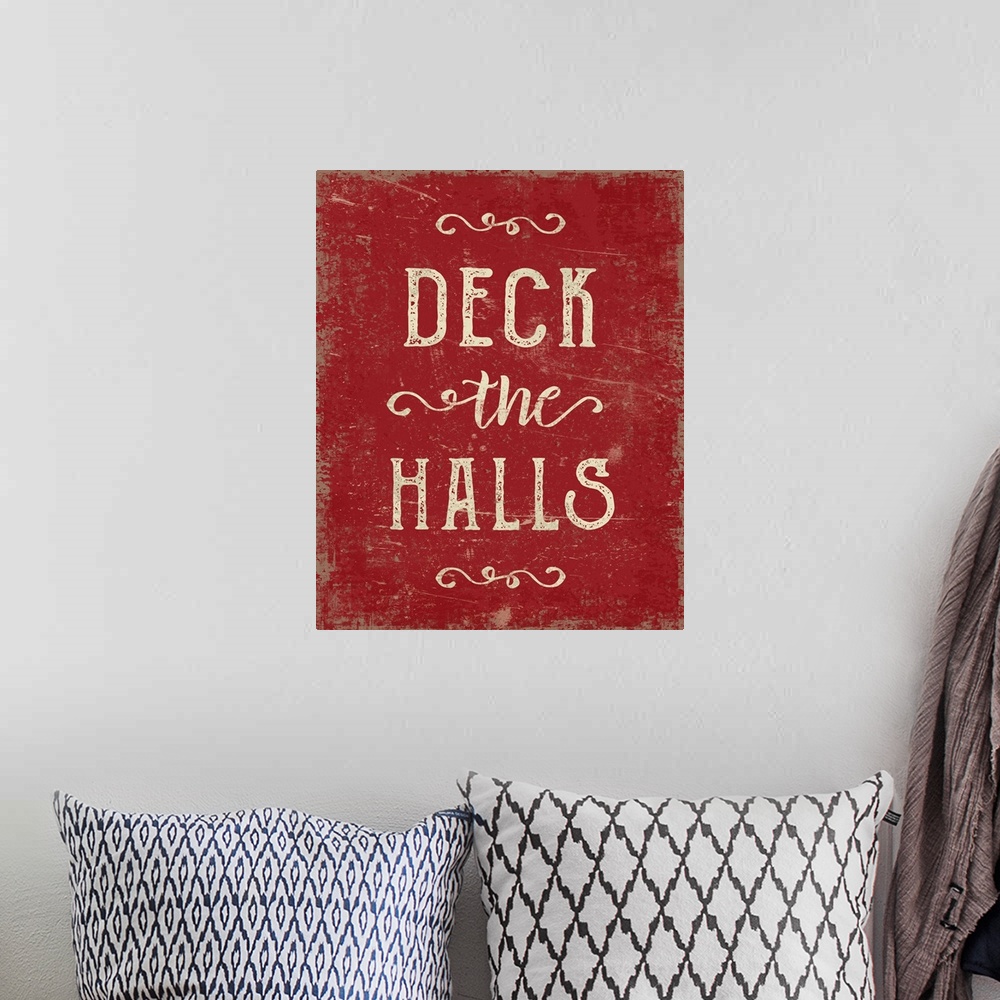 A bohemian room featuring Deck The Halls