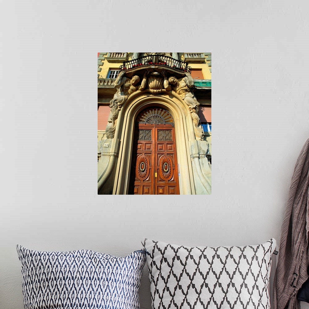 A bohemian room featuring Italy, Liguria, Genoa, Main door of a palace