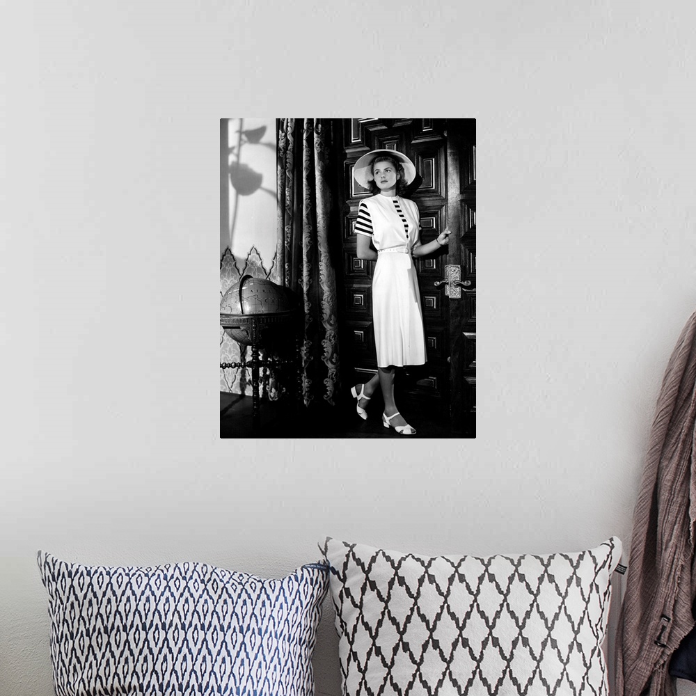 A bohemian room featuring Ingrid Bergman in Casablanca - Vintage Publicity Photo