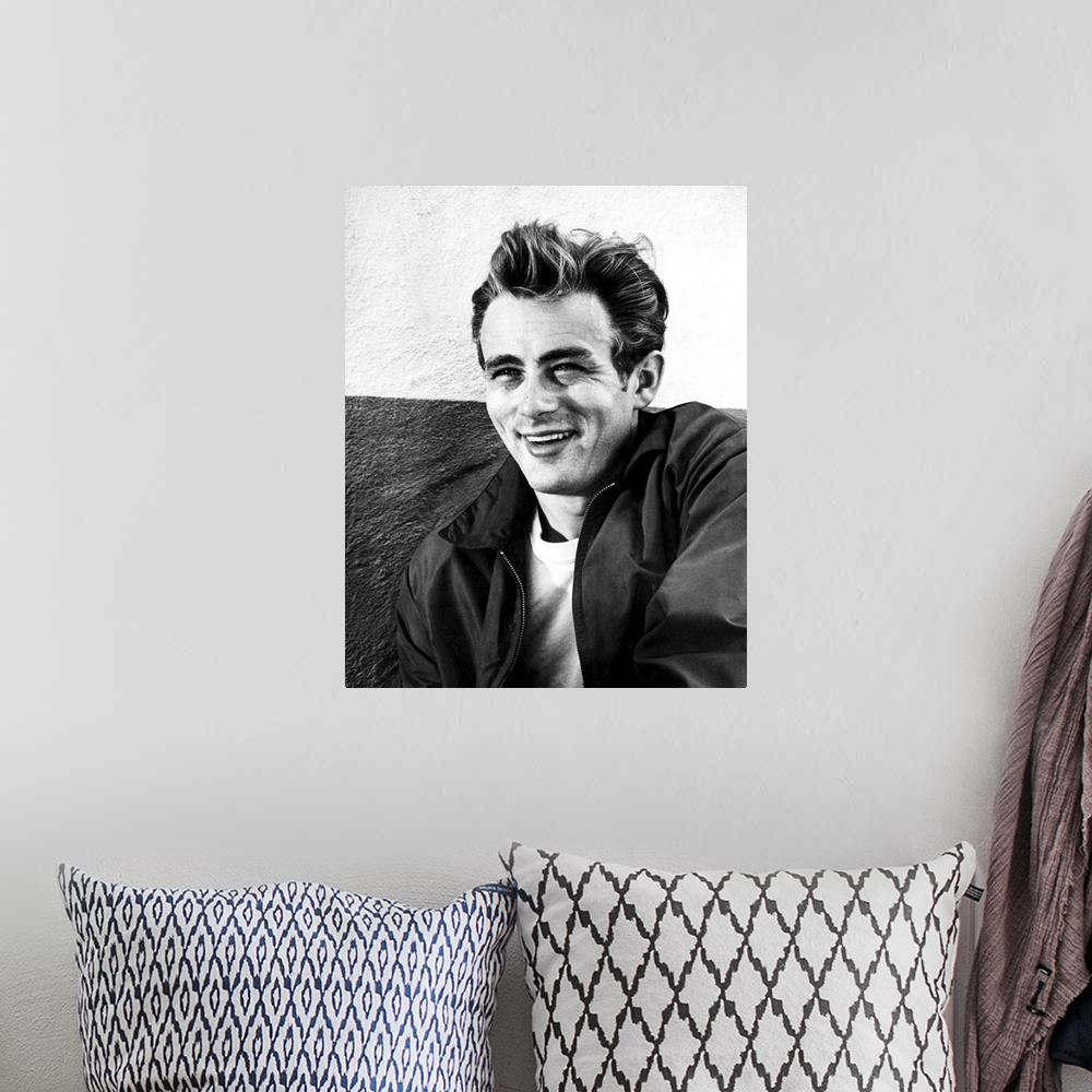 A bohemian room featuring James Dean, Rebel Without A Cause