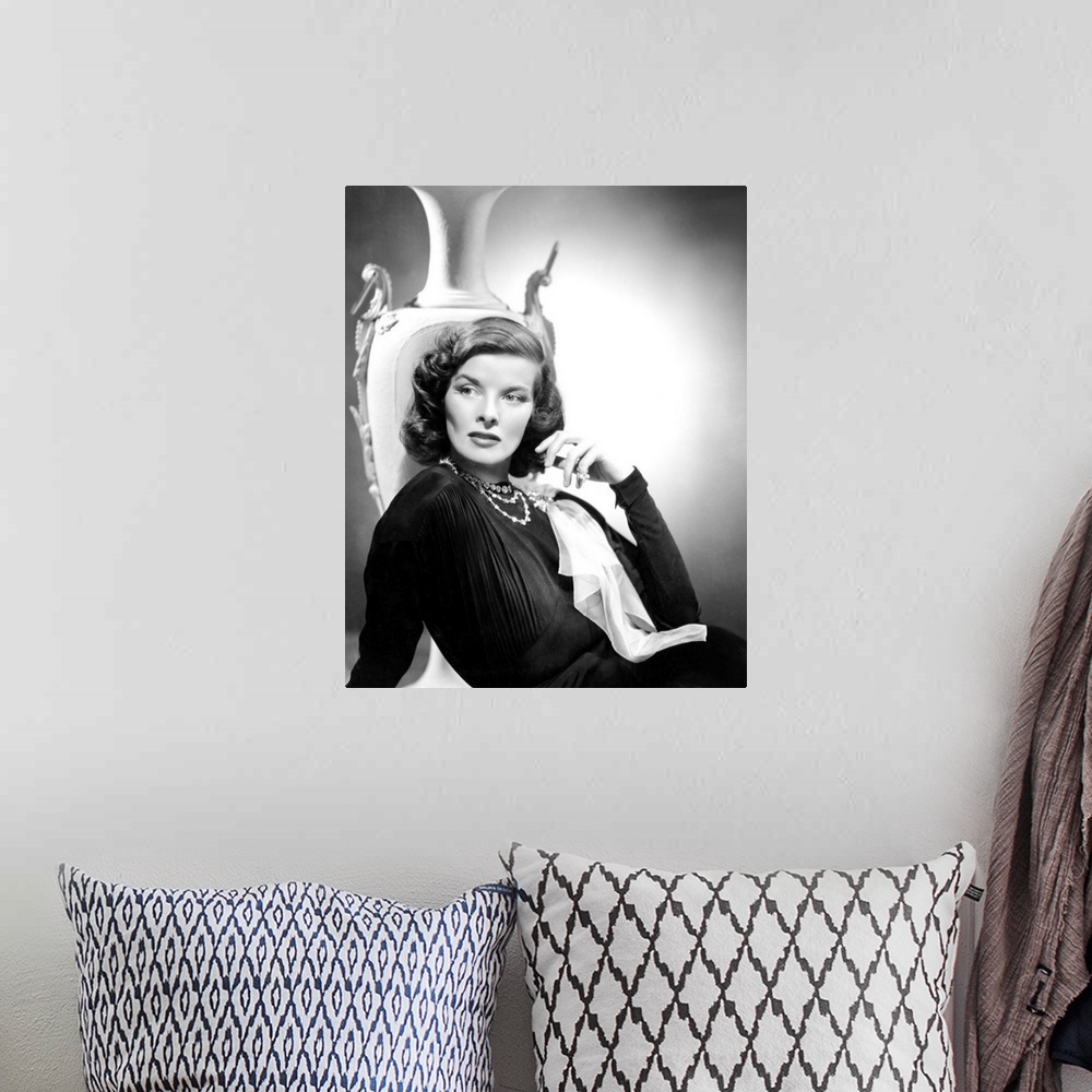 A bohemian room featuring Katharine Hepburn in Holiday - Vintage Publicity Photo