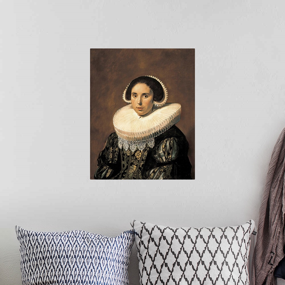 A bohemian room featuring Portrait of a Woman, possibly Sara Wolphaerts van Diemen