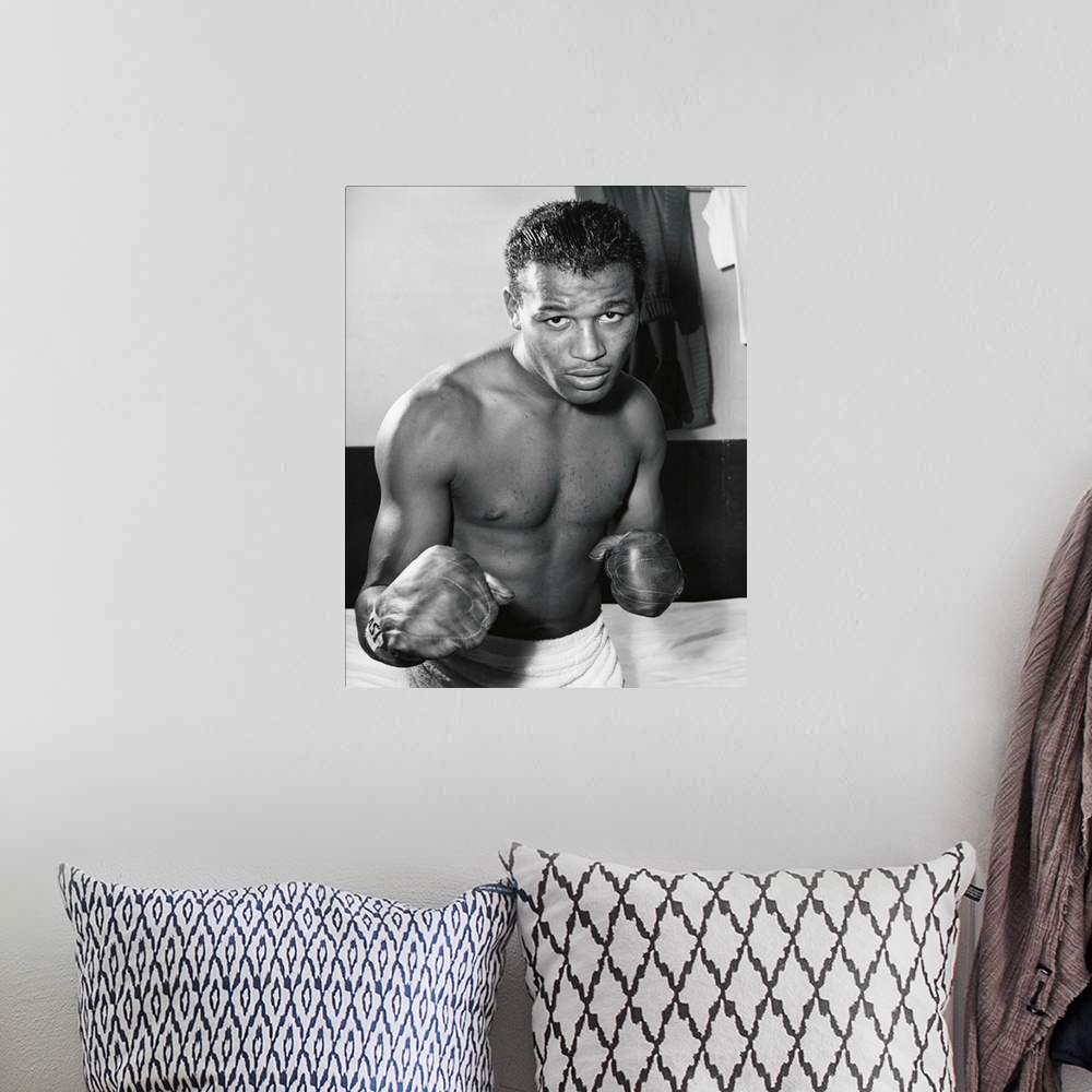 A bohemian room featuring Sugar Ray Robinson was the welterweight boxing champion from 1946-1950.