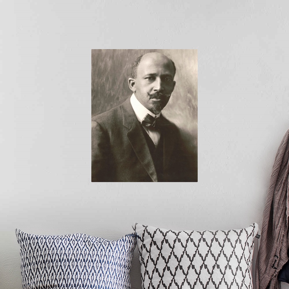 A bohemian room featuring W.E.B. Du Bois, intellectual leader of the early 20th century African American rights movement. I...