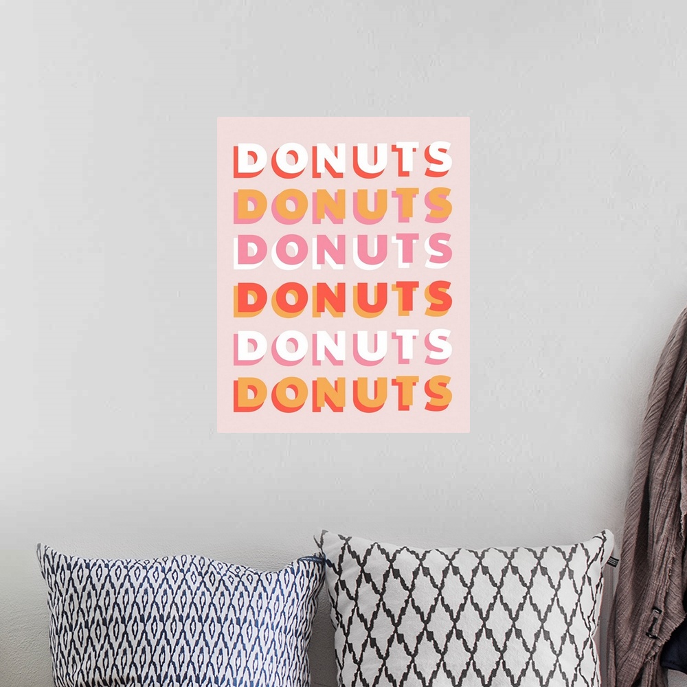 A bohemian room featuring Donuts