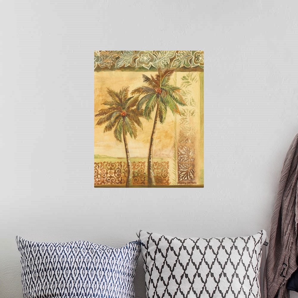 A bohemian room featuring Palm Trees II