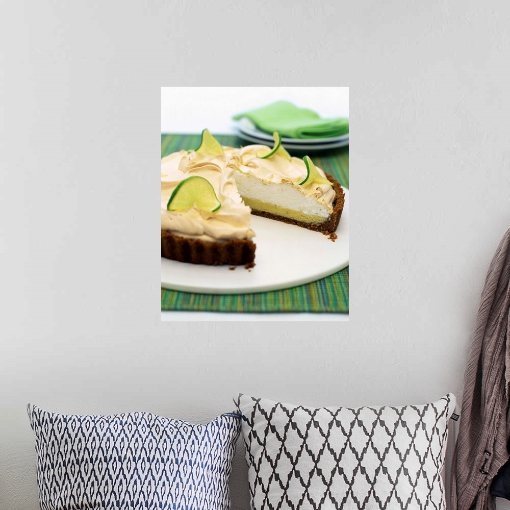 A bohemian room featuring Key lime pie