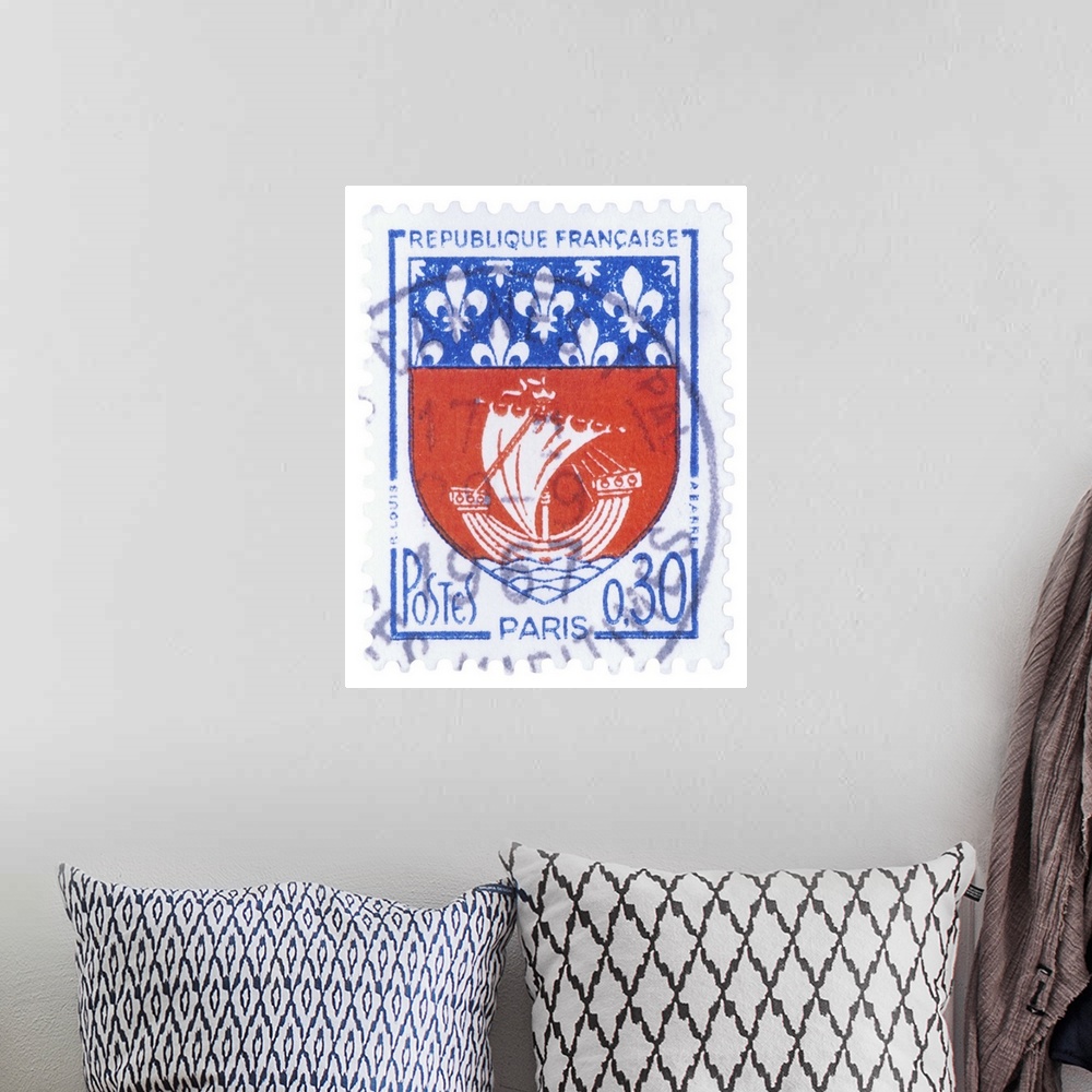A bohemian room featuring postage stamp
