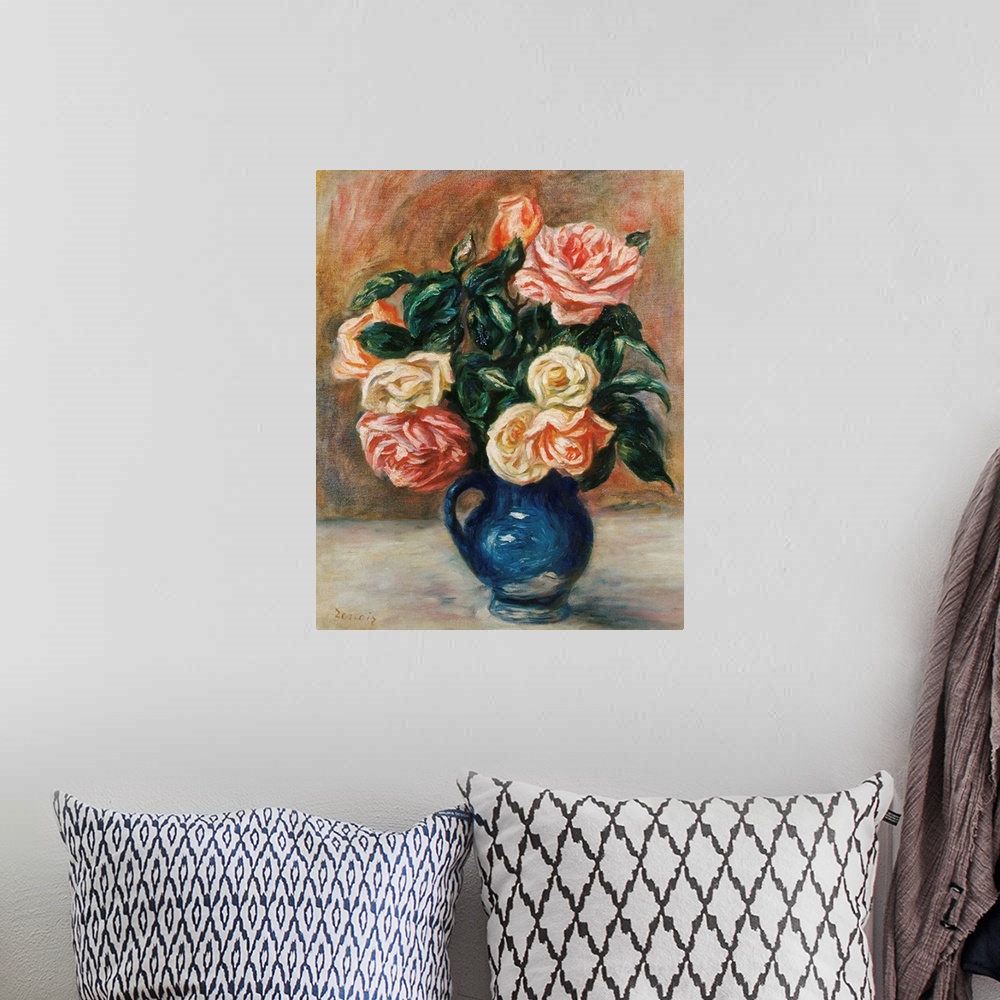 A bohemian room featuring Roses In A Jug