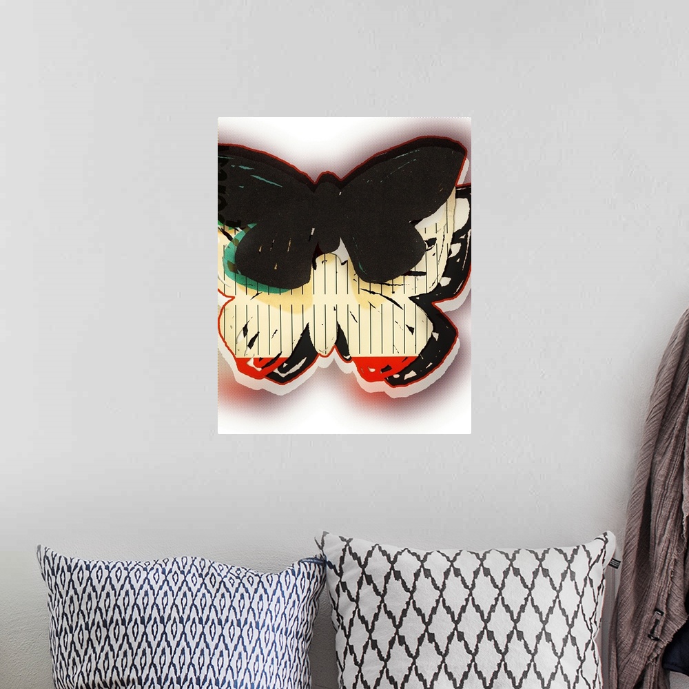A bohemian room featuring Slapdash Butterfly