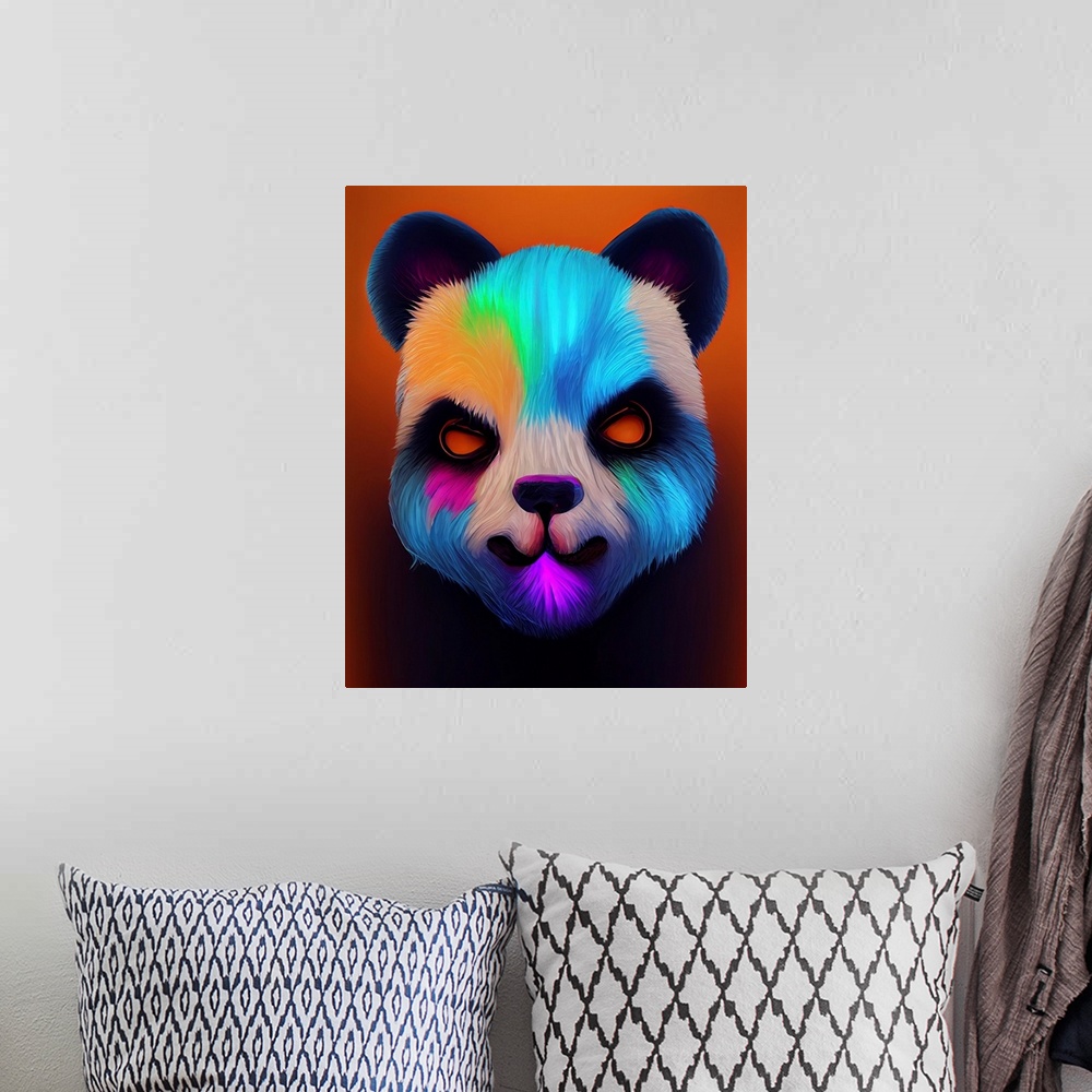 A bohemian room featuring Panda Face