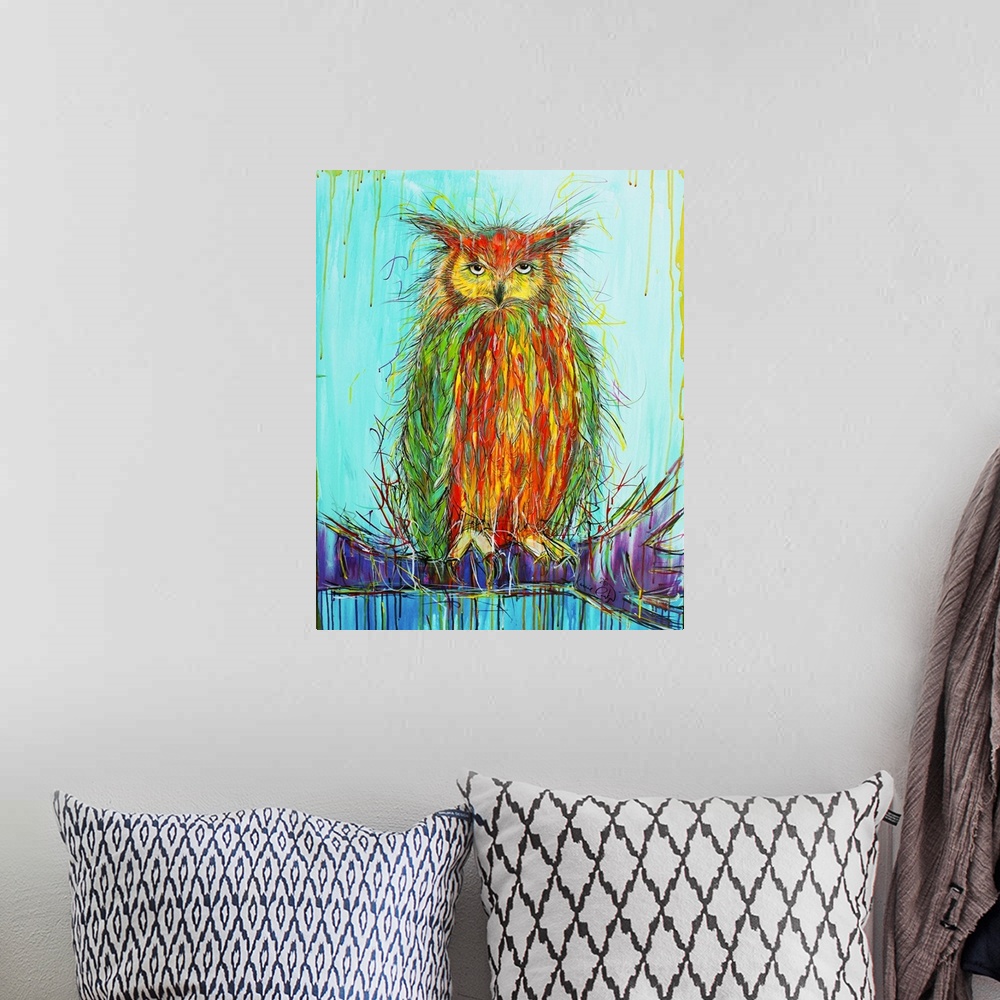 A bohemian room featuring Wise Owl