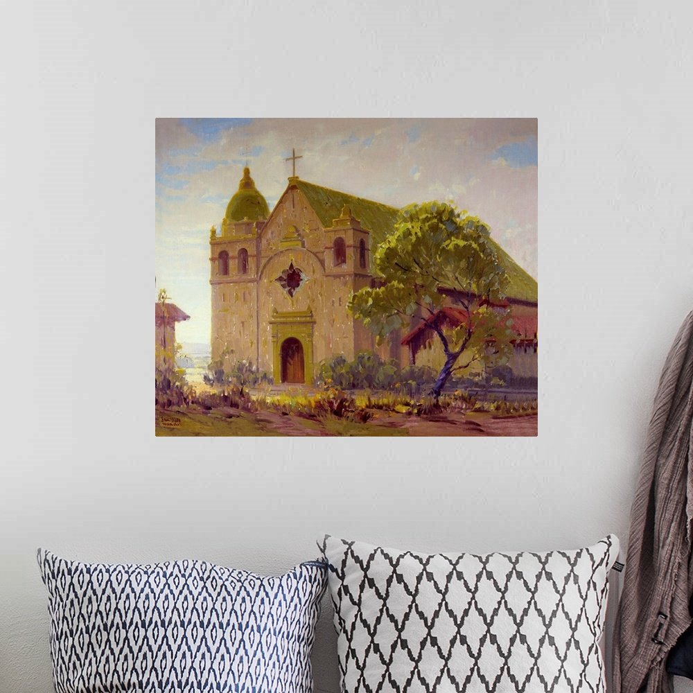 A bohemian room featuring Carmel Mission