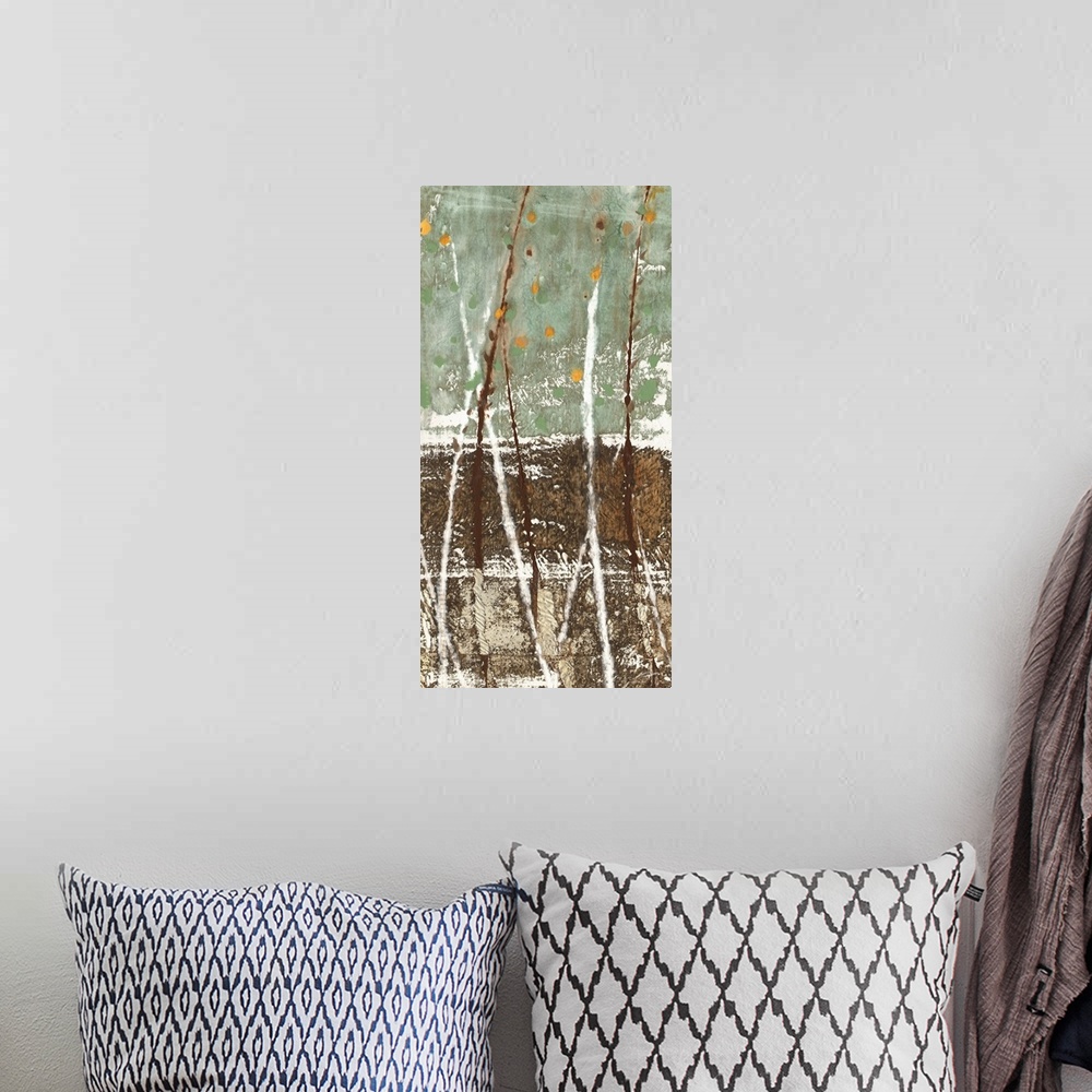 A bohemian room featuring An impressionistic view of new growth and coming seasons