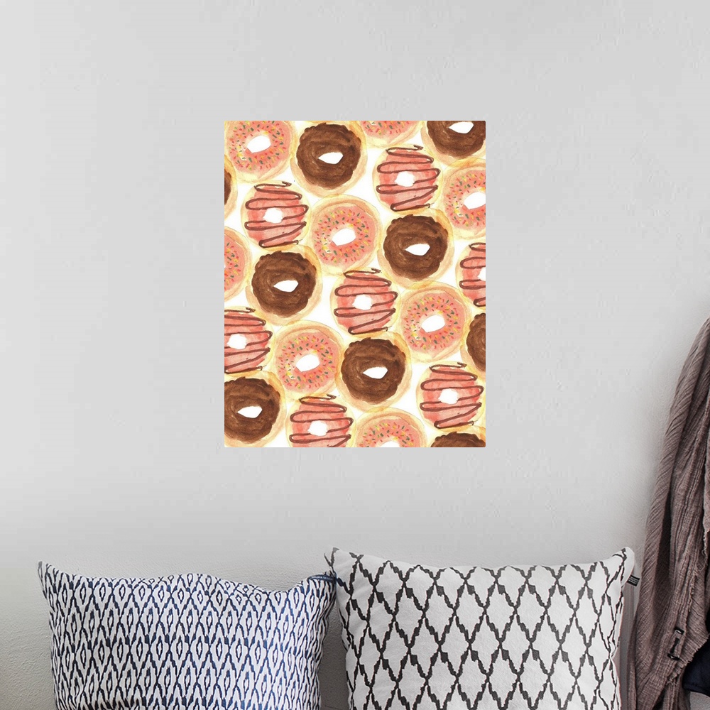 A bohemian room featuring Donuts