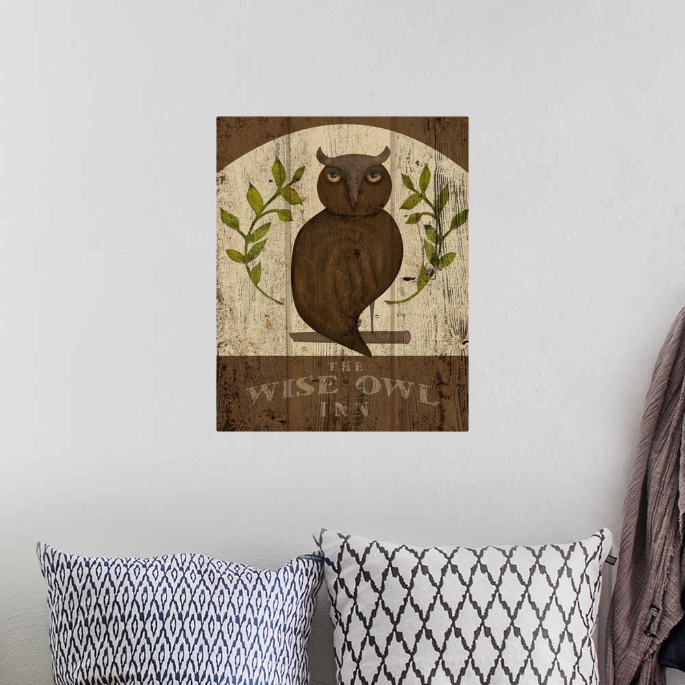 A bohemian room featuring Wise Old Owl