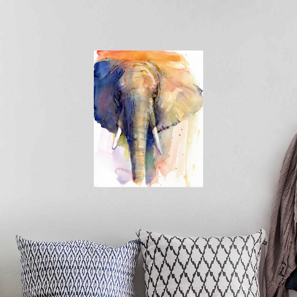 A bohemian room featuring Elephant