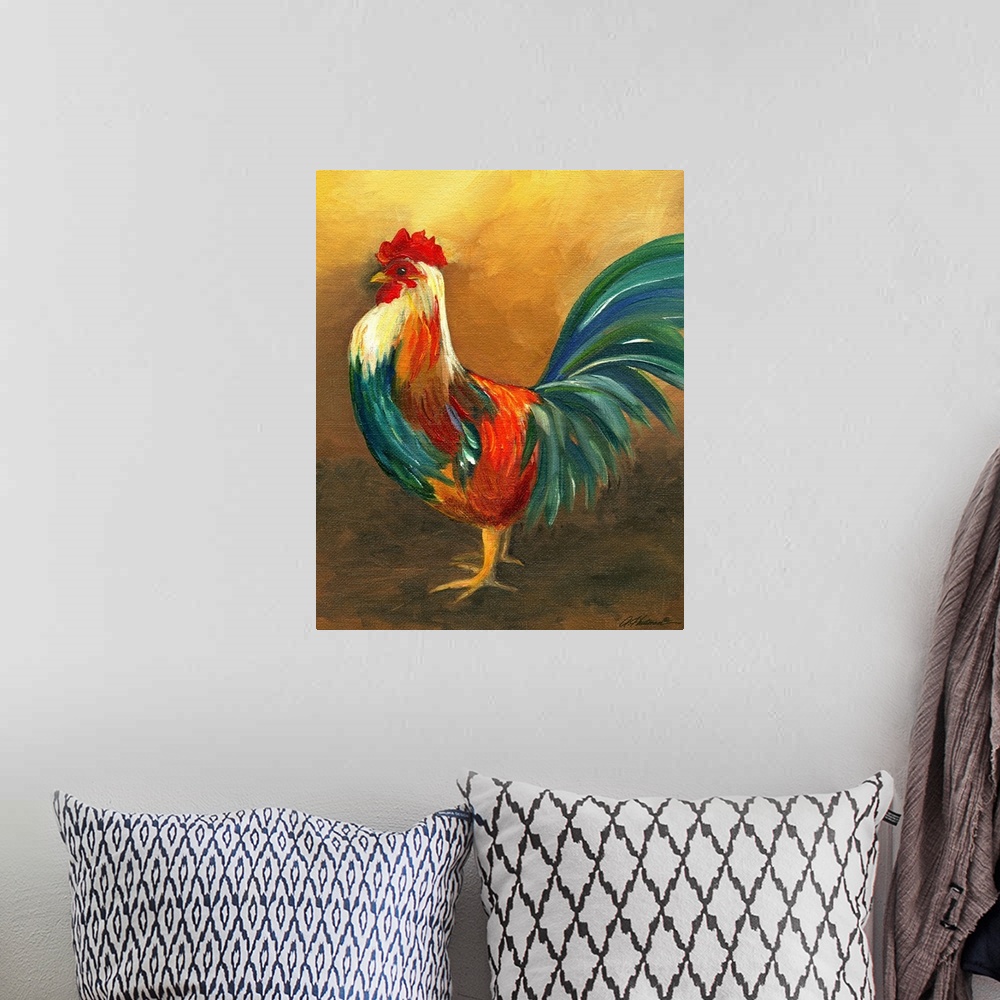 A bohemian room featuring Proud Rooster