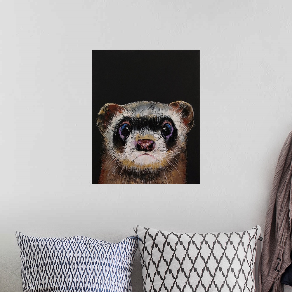 A bohemian room featuring Ferret
