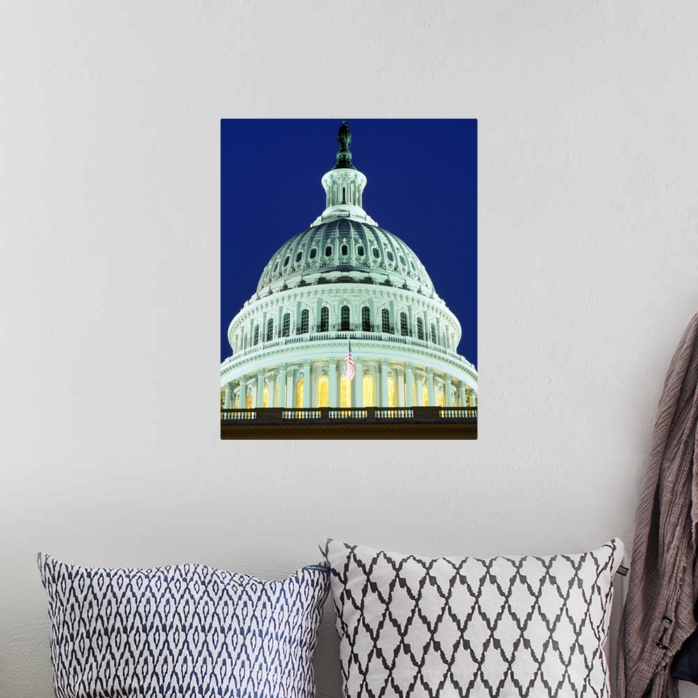 A bohemian room featuring Dome US Capitol Washington DC