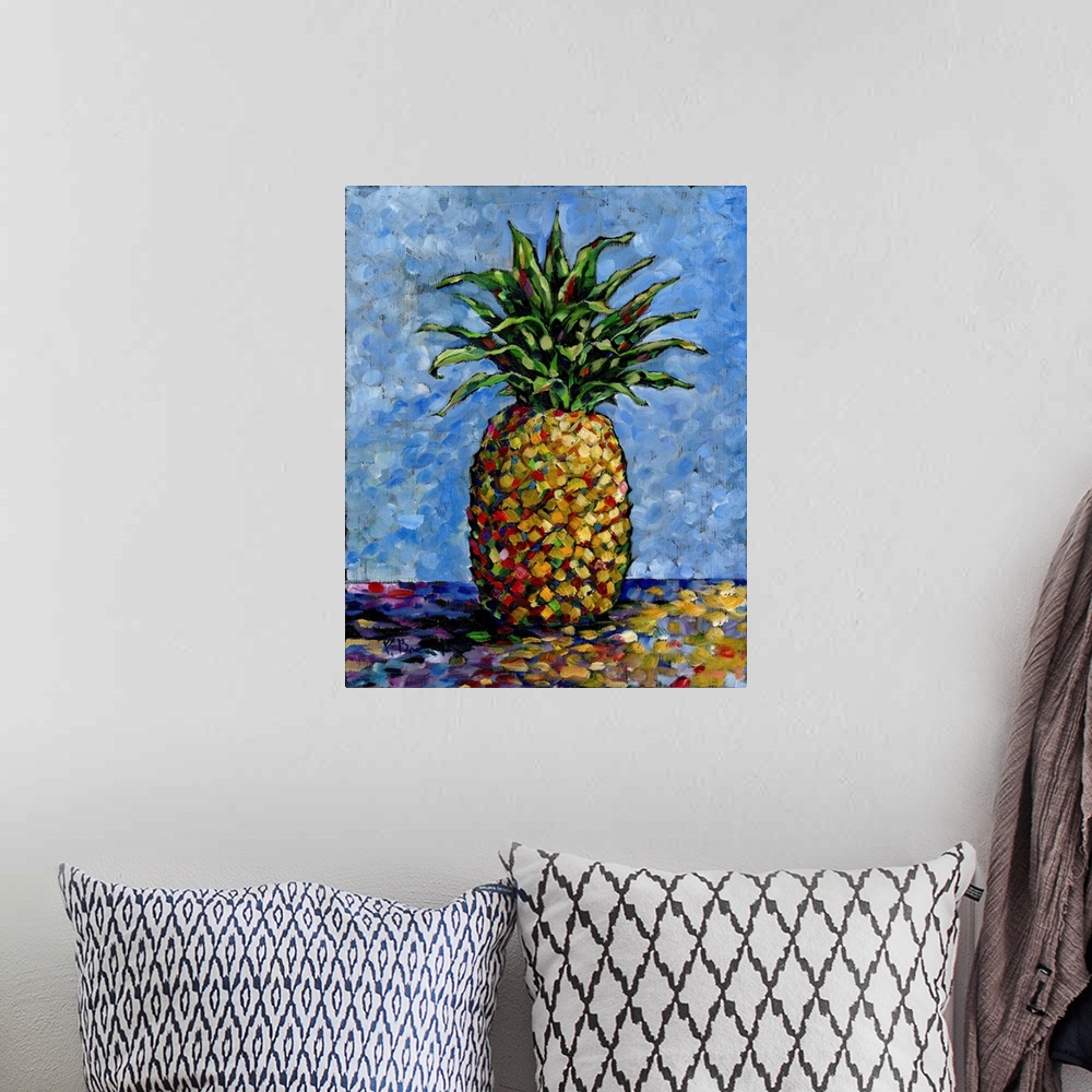 A bohemian room featuring Impressions Of Pineapples II