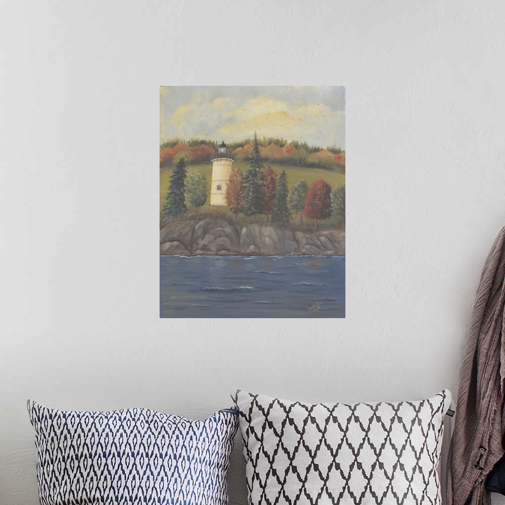 A bohemian room featuring Lighthouse in Autumn