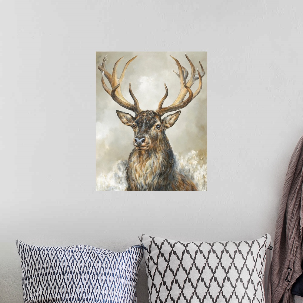 A bohemian room featuring Deer Hart