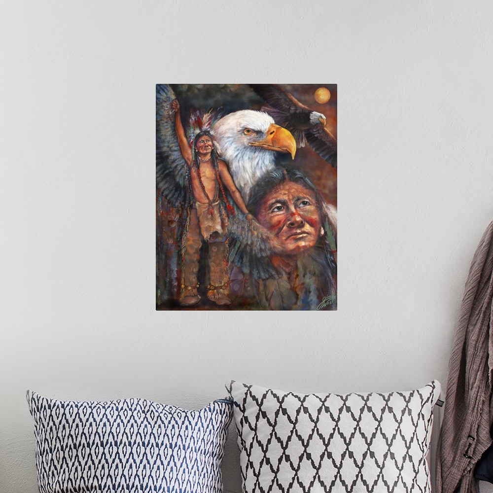 A bohemian room featuring Invoking The Eagle Spirit