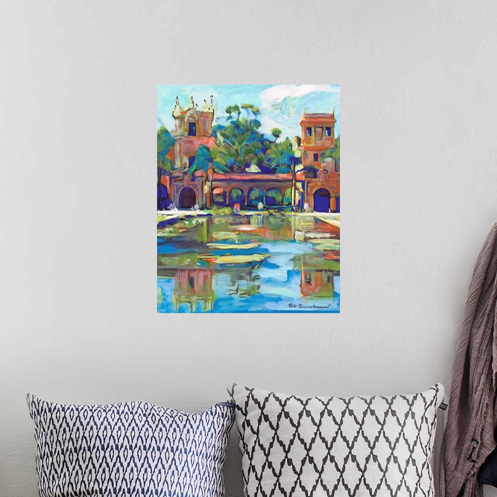 A bohemian room featuring Balboa Park Reflecting Pond