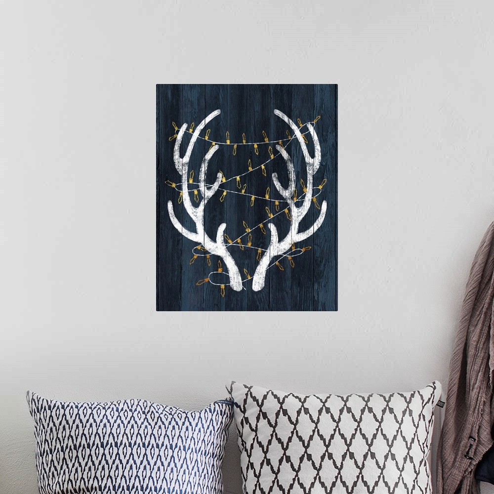 A bohemian room featuring Antlers & Lights
