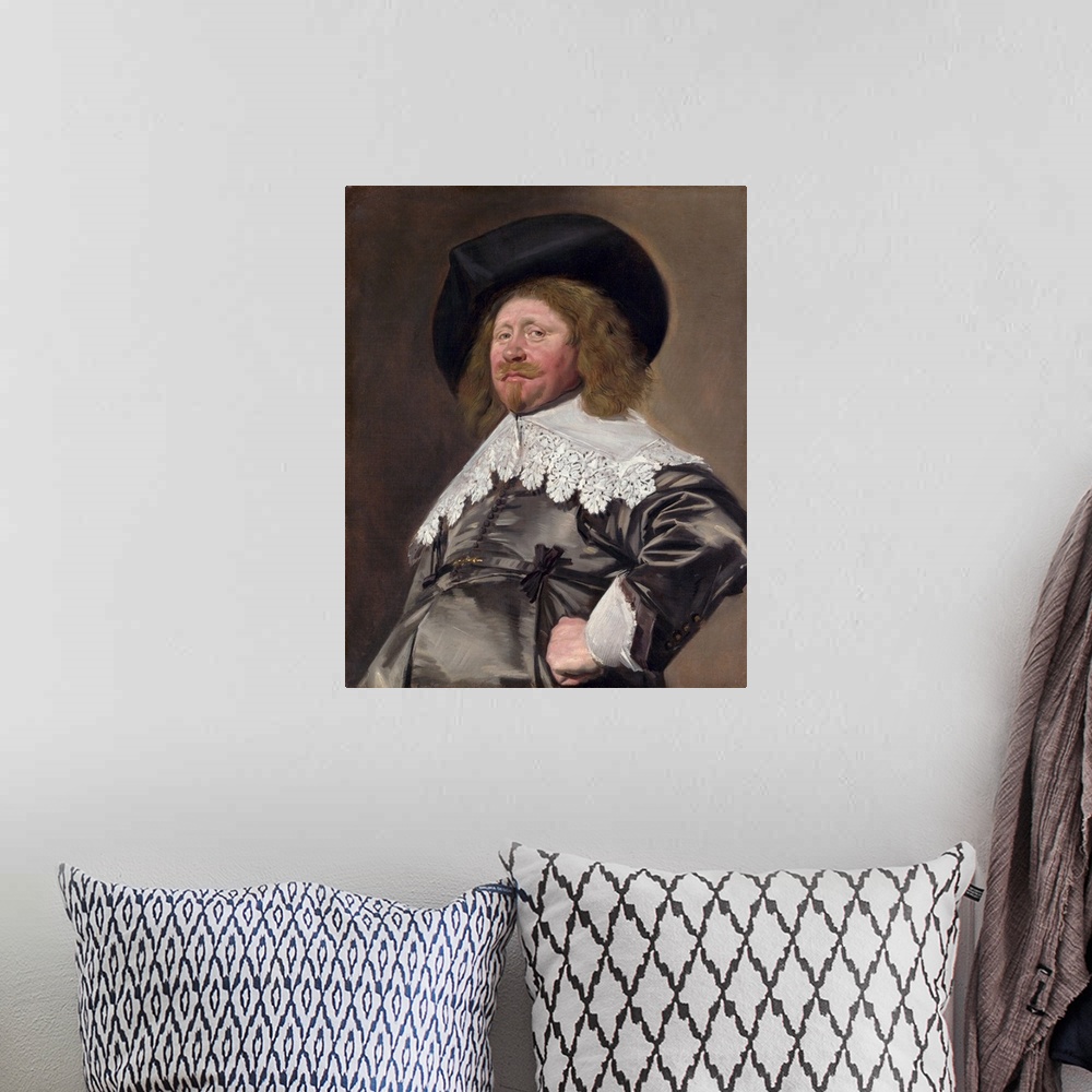 A bohemian room featuring This brilliantly painted portrait can be dated on the basis of the stylish costume. Duyst van Voo...