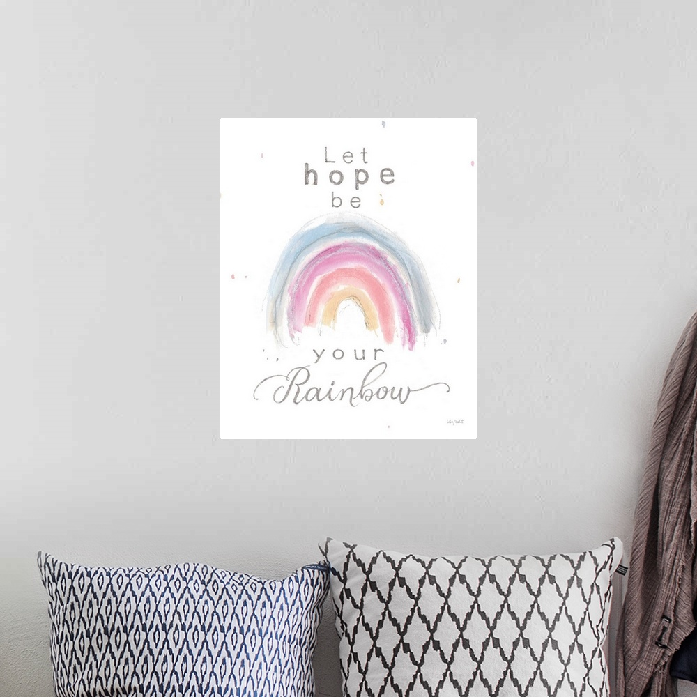 A bohemian room featuring Colorful Hope 01 Portrait