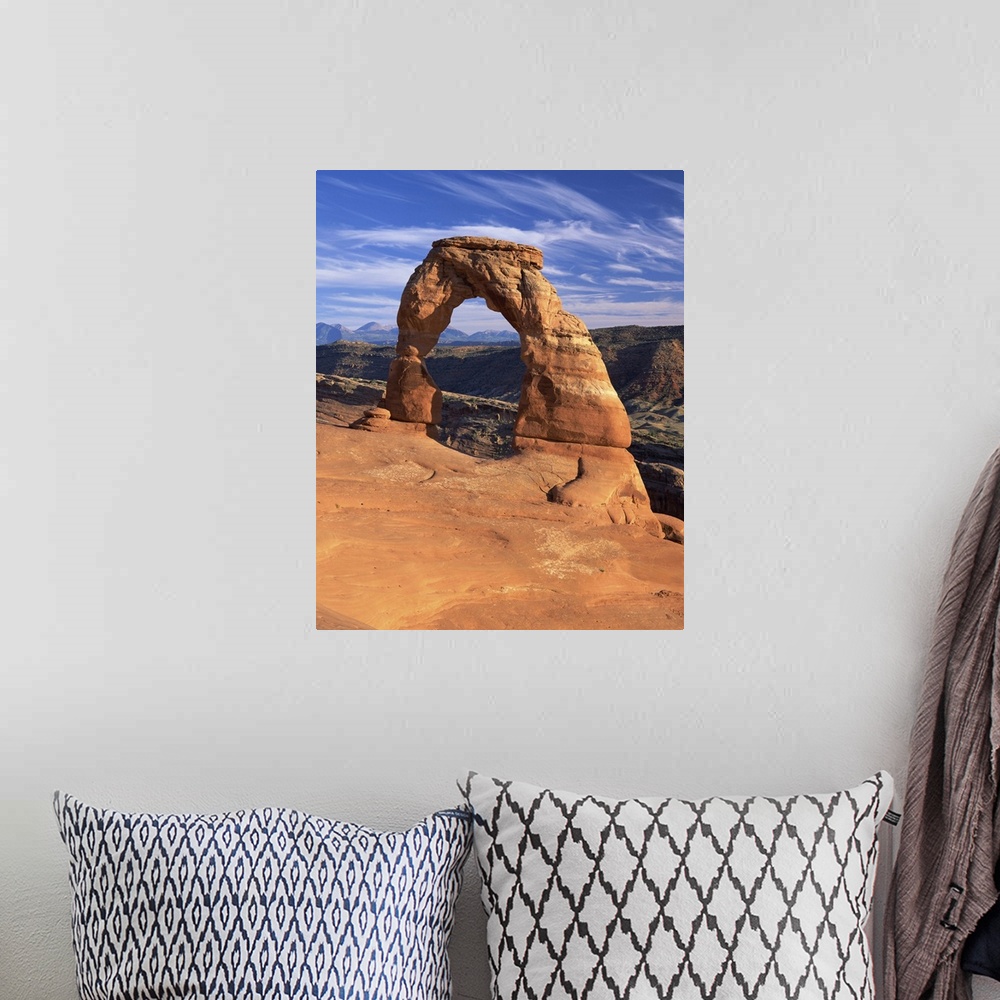 A bohemian room featuring Delicate Arch, Arches National Park, Utah, USA