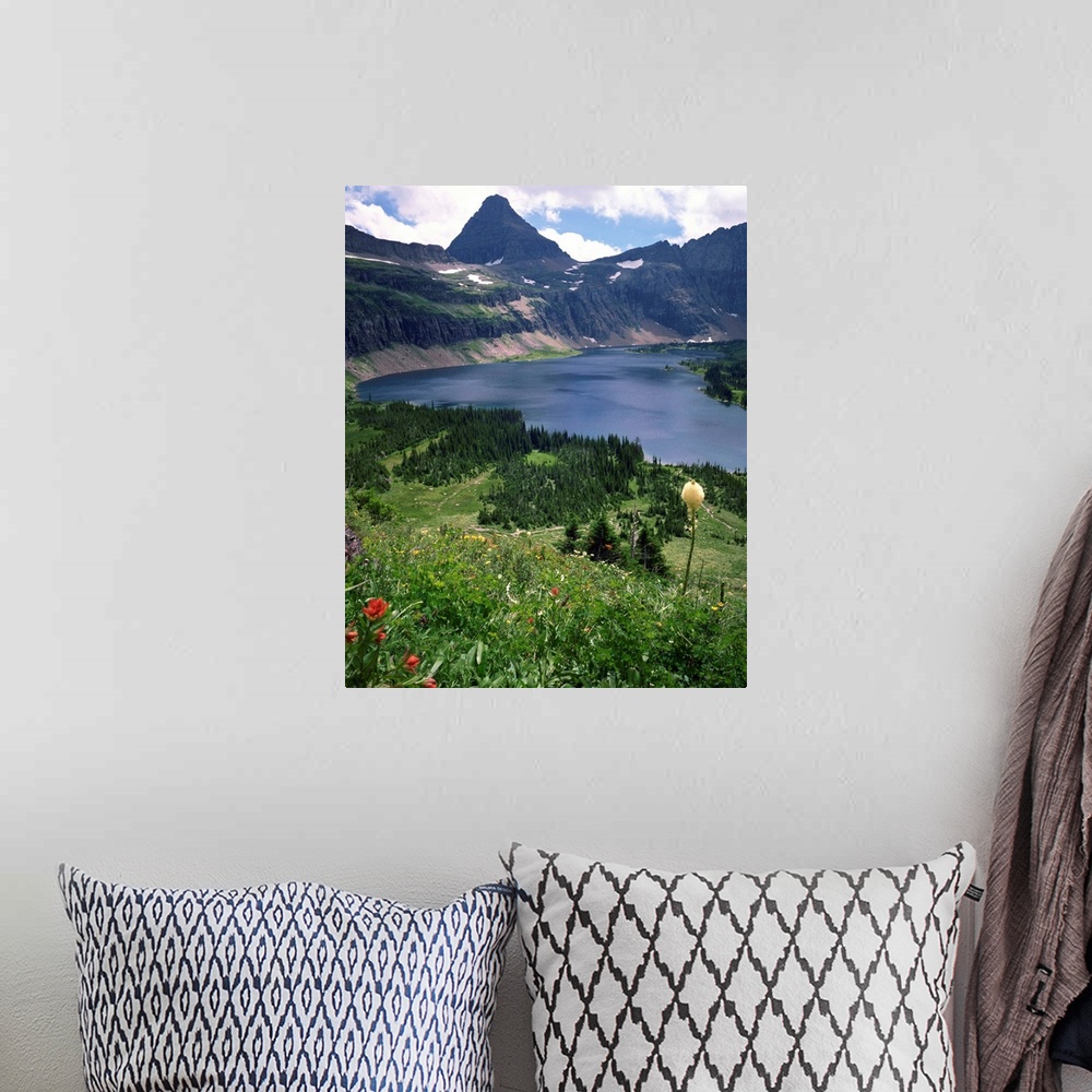 A bohemian room featuring Hidden Lake with Mount Reynolds, Glacier National Park, High Rocky Mountains, Montana