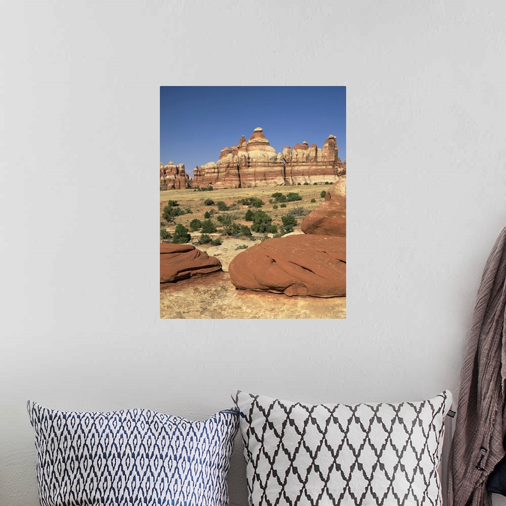 A bohemian room featuring Rock formation in Canyonlands National Park, Utah