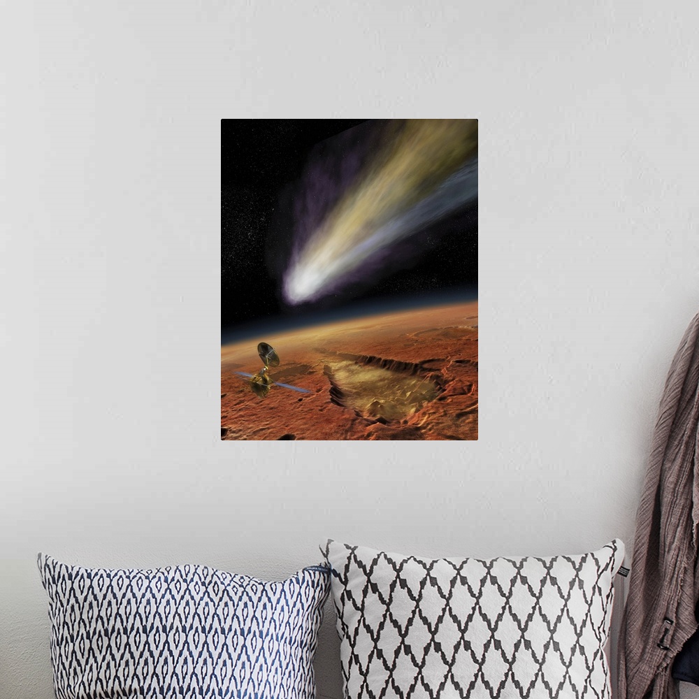 A bohemian room featuring 2014 Comet over Aromatum, Mars.