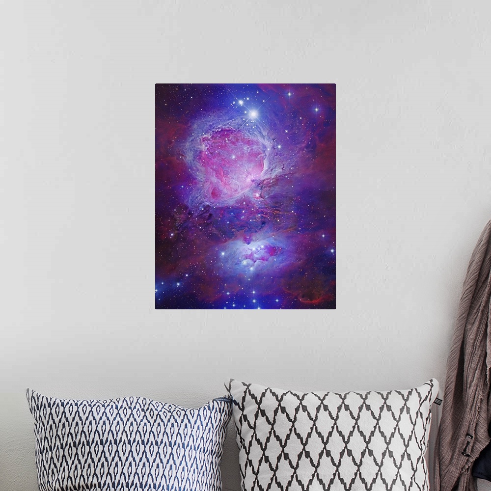 A bohemian room featuring Messier 42, The Great Nebula In Orion