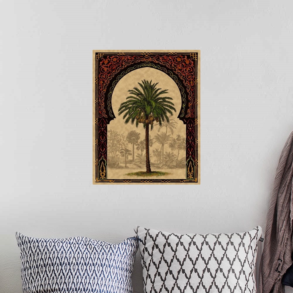 A bohemian room featuring Moorish Palm I