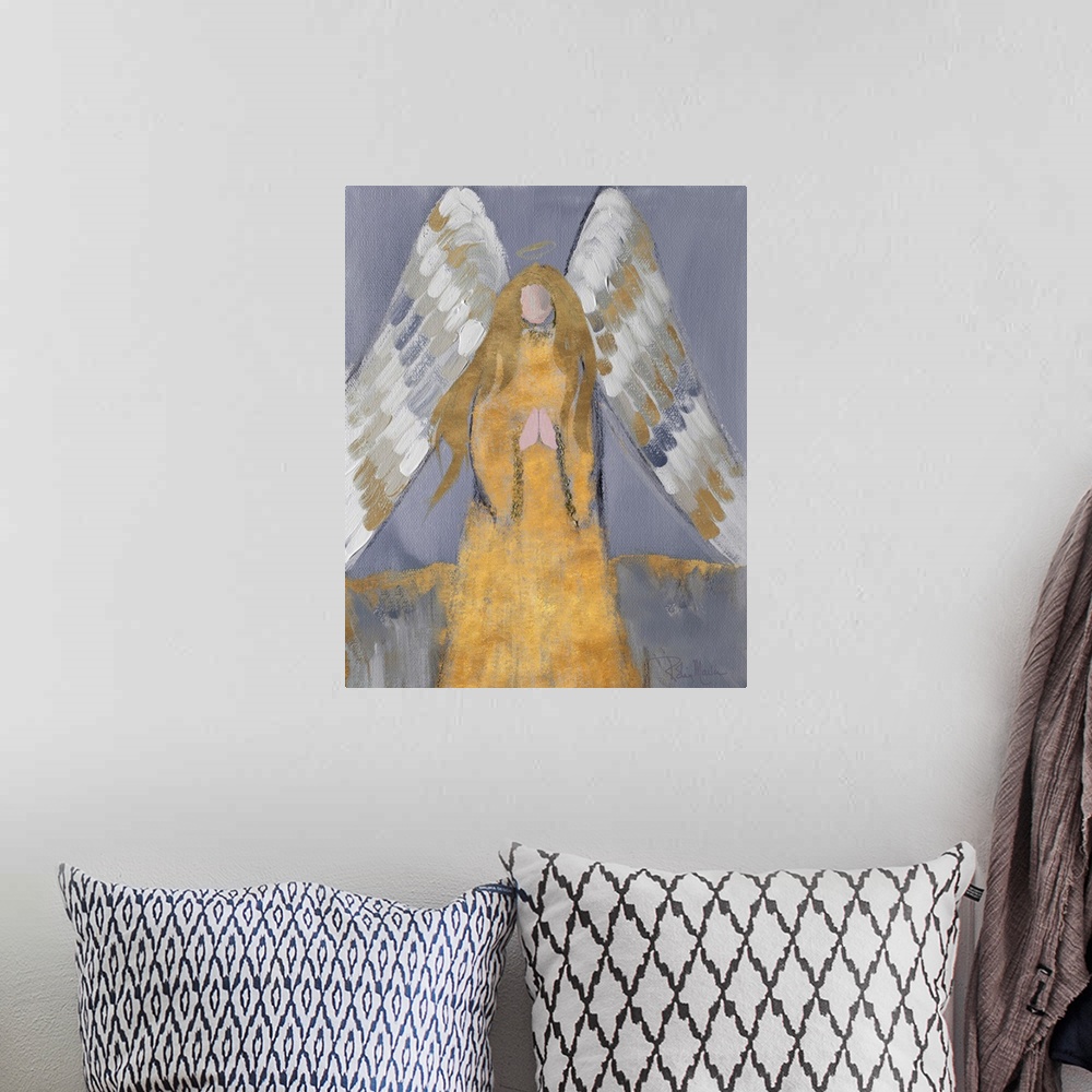 A bohemian room featuring Gold And Silver Angel