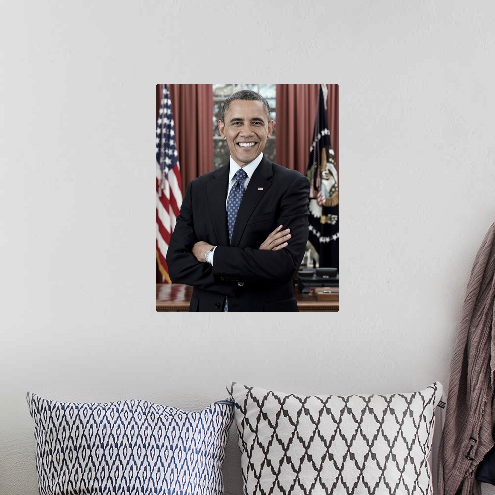 A bohemian room featuring BARACK OBAMA (1961- ). 44th President of the United States. Photograph by Pete Souza, 6 December ...