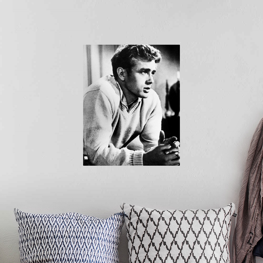 A bohemian room featuring American actor. In a still from the 1955 motion picture 'East of Eden.'
