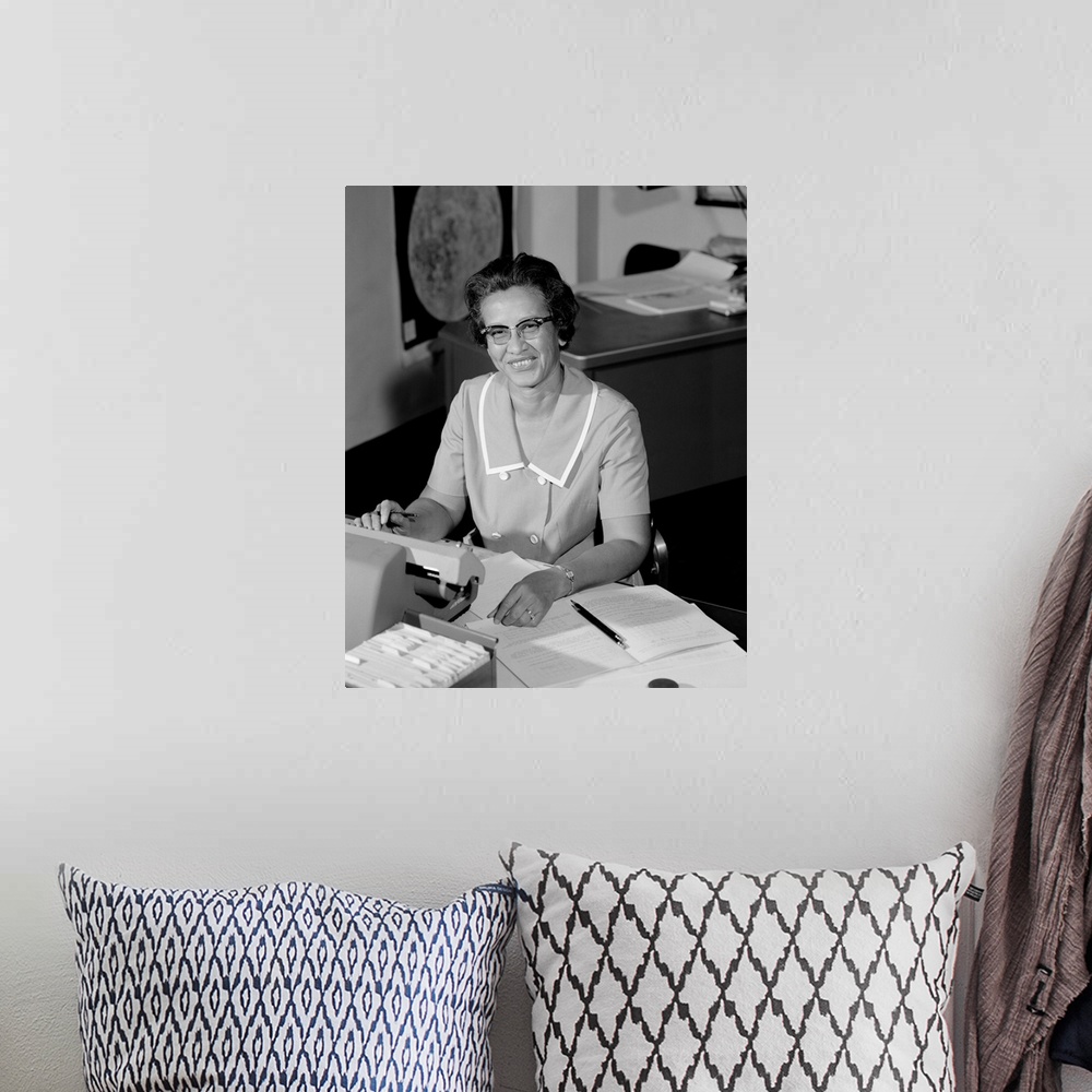 A bohemian room featuring KATHERINE JOHNSON (1918-2020). African American educator, mathematician, NASA physicist and contr...