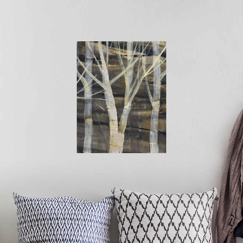 A bohemian room featuring Silver Trees II