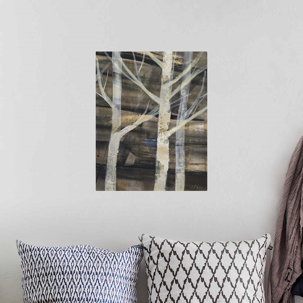 A bohemian room featuring Silver Trees III
