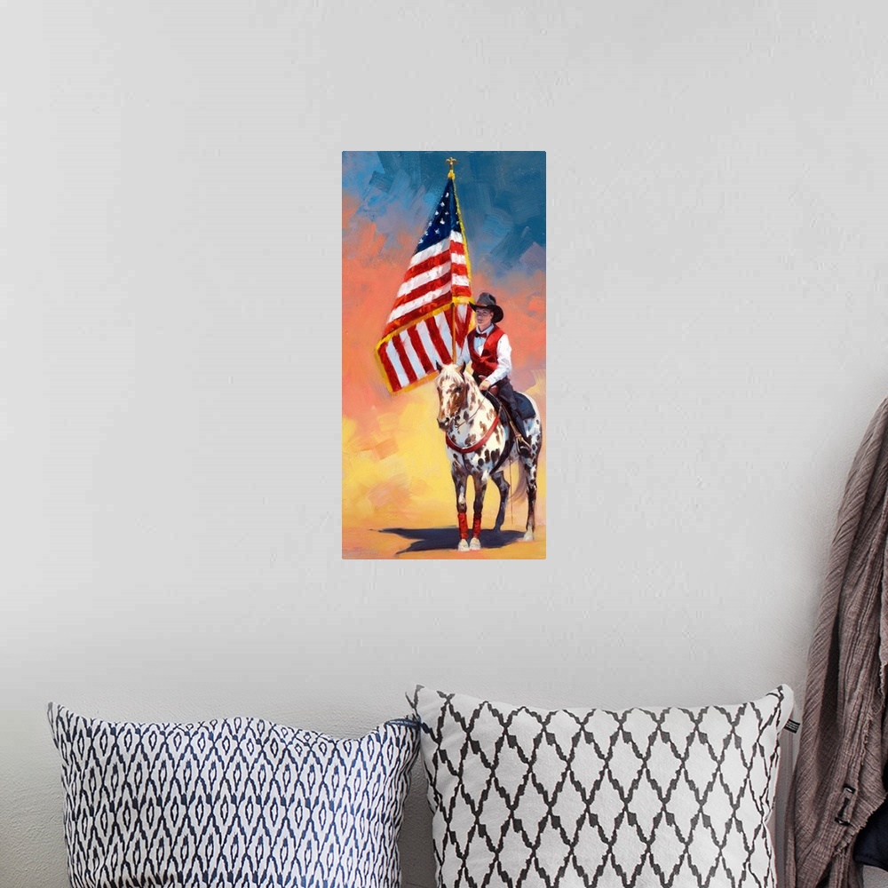 A bohemian room featuring All American