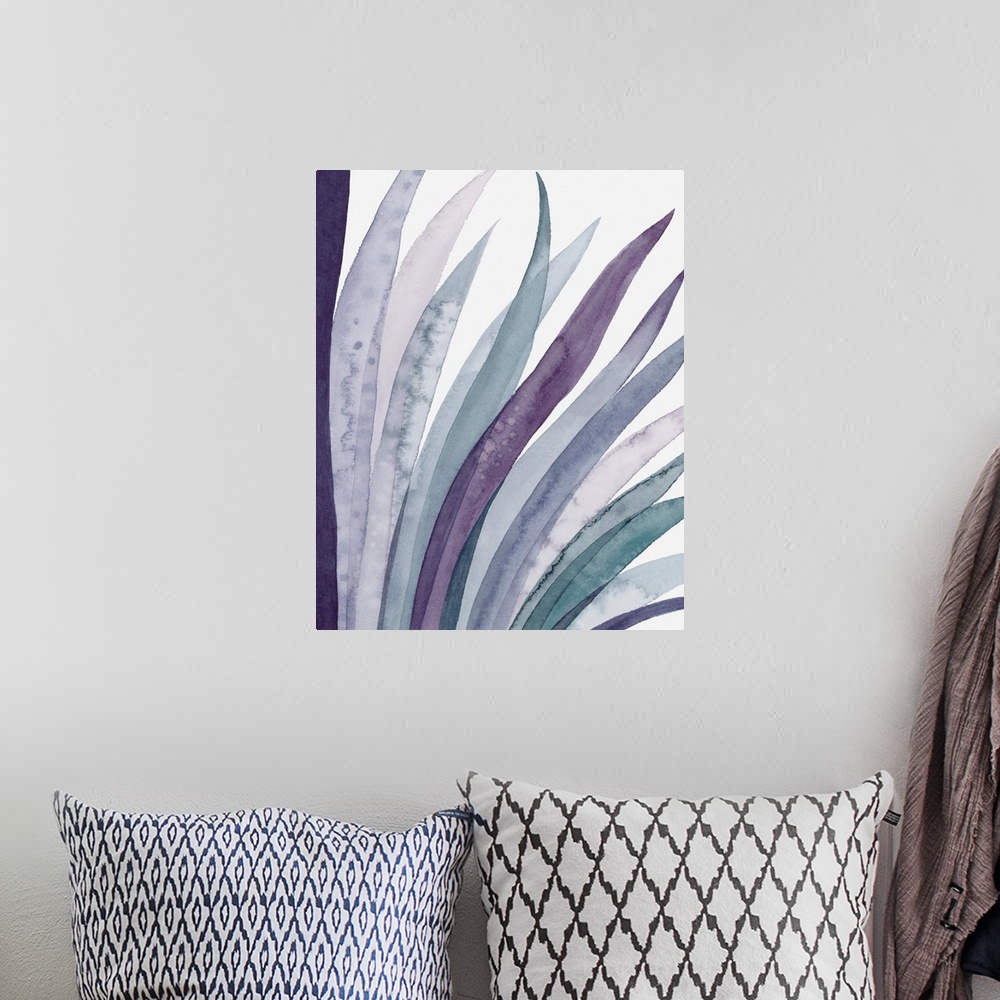 A bohemian room featuring Amethyst Scales Triptych III