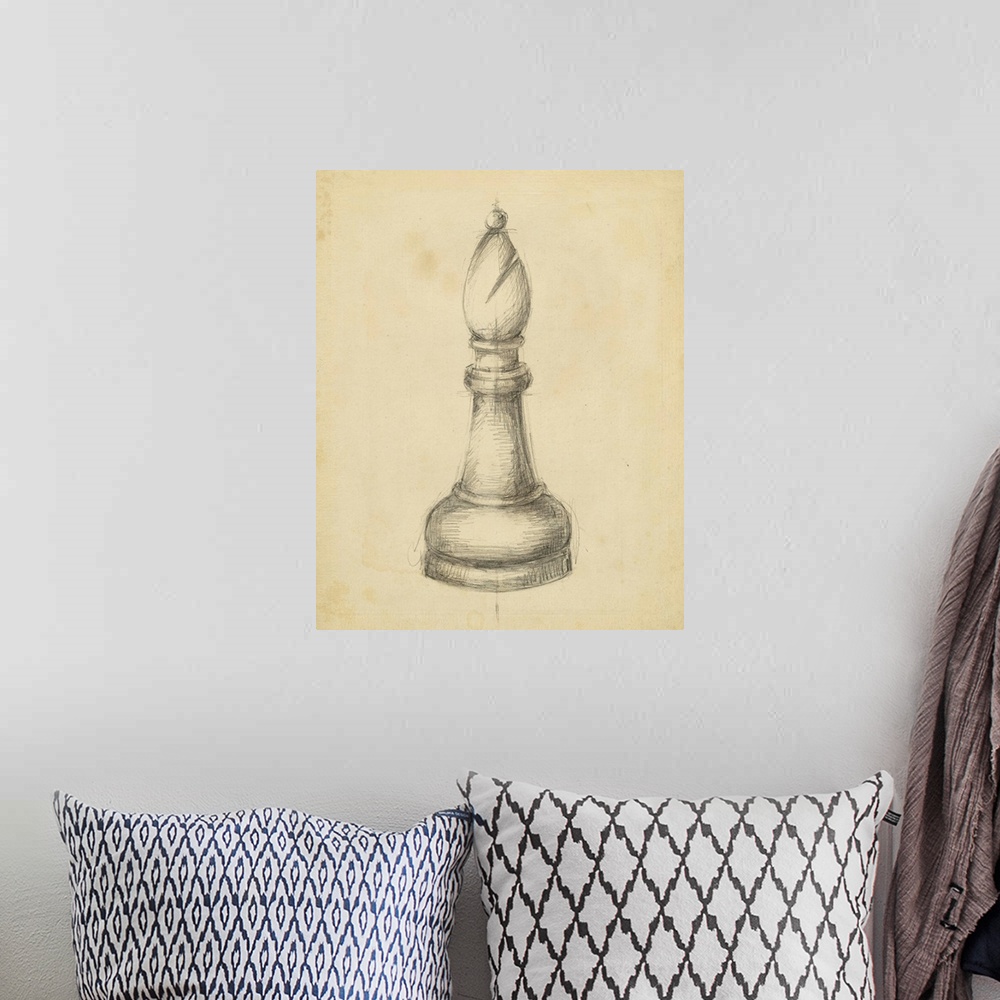 A bohemian room featuring Antique Chess II