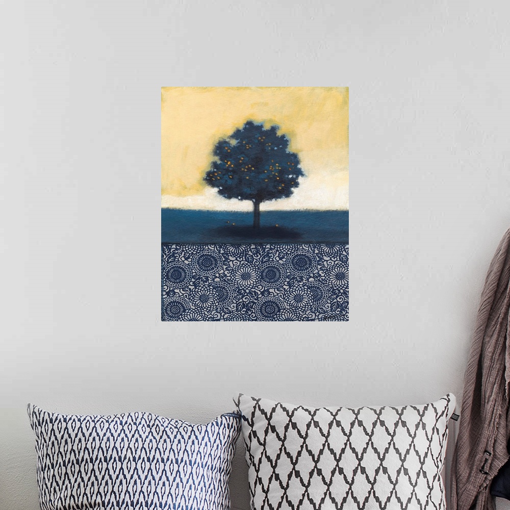 A bohemian room featuring Blue Lemon Tree I